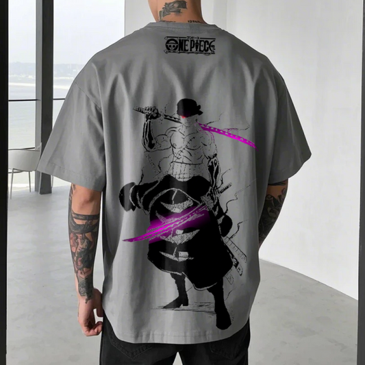 Unisex Oversized Anime Print T-Shirt