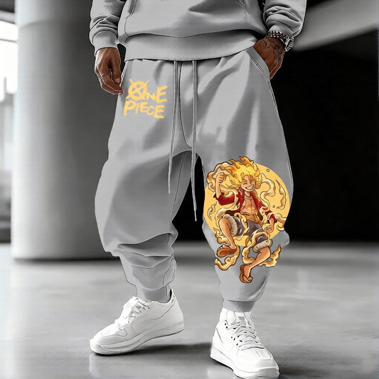 Unisex Anime Inspired Vintage Pants-Anime x kingdom