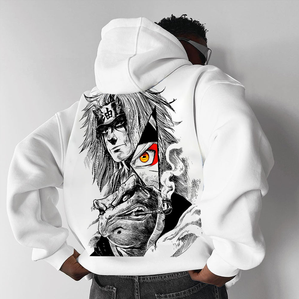 Unisex Casual  Anime “Anime”  Print Oversized Hoodie-comicclothing