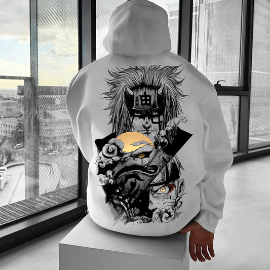 Unisex Casual  Anime “Anime”  Print Oversized Hoodie-comicclothing