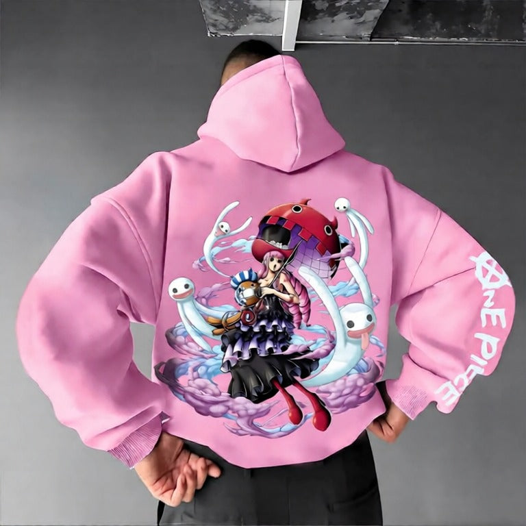 Unisex Anime Graphic Streetwear Vintage Hoodie-Anime x kingdom