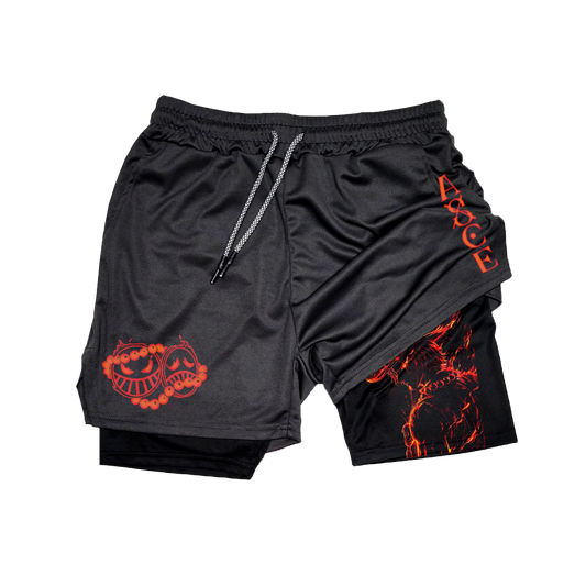 Ace Anime Gym Performance Shorts-comicclothing