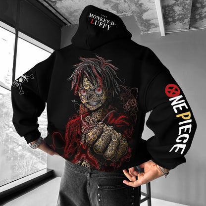 Universal Anime Lettering Design Hoodie-Anime x kingdom
