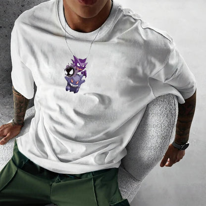 Pokémon Unisex Anime Gengar T-shirt-Anime x kingdom