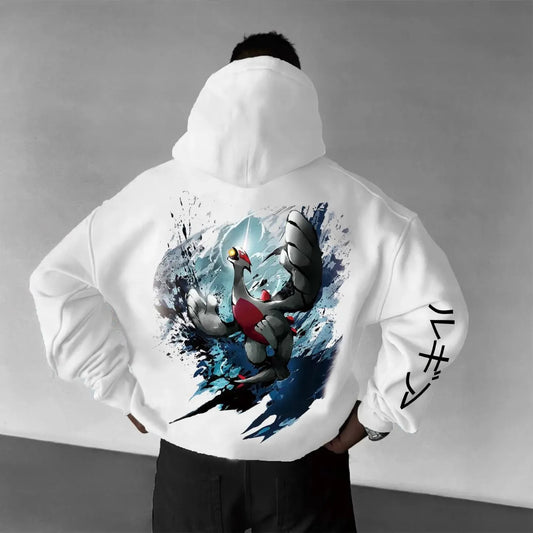 Pokémon Unisex Anime Lugia Hoodie-Anime x kingdom