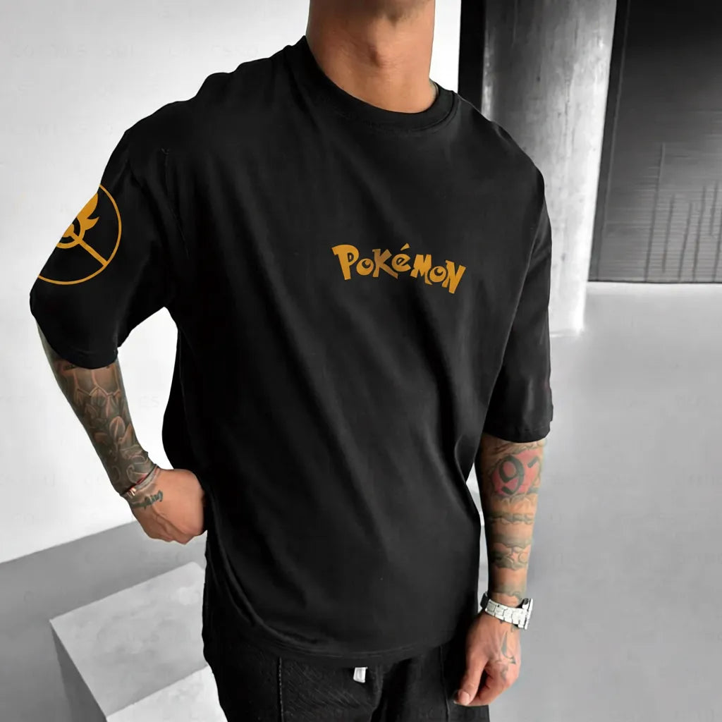 Pokémon Unisex Anime Pikachu-shirt-Anime x kingdom