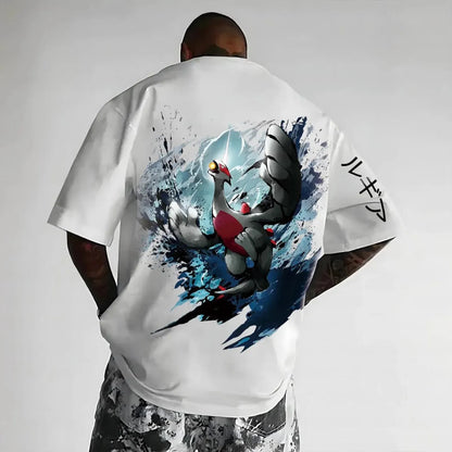 Pokémon Unisex Anime Lugia-shirt-Anime x kingdom