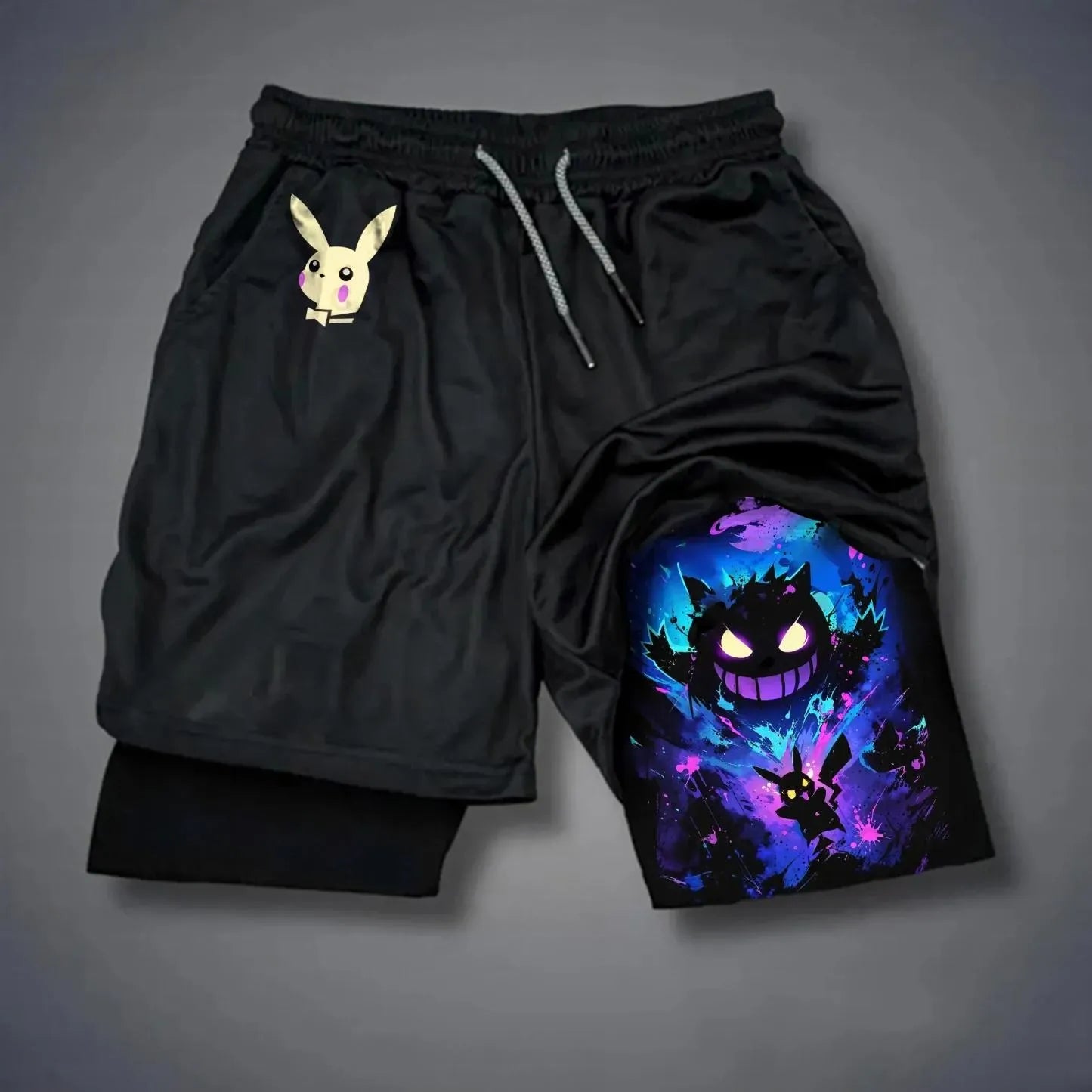 Pokémon Unisex Anime Gengar Shorts-Anime x kingdom