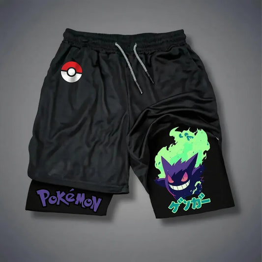 Pokémon Unisex Anime Gengar Shorts-Anime x kingdom