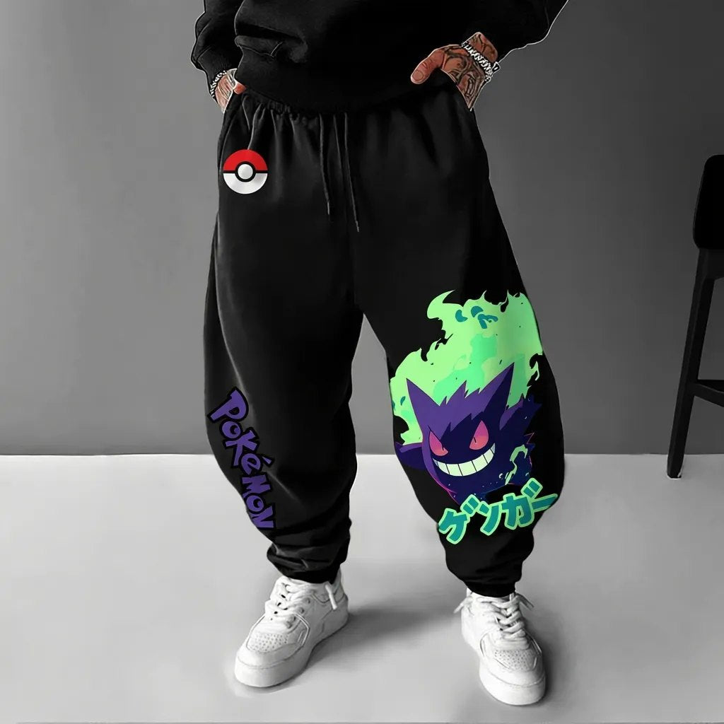 Pokémon Unisex Anime Gengar Pants-Anime x kingdom
