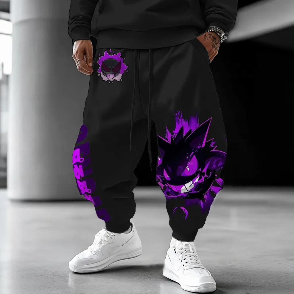 Pokémon Unisex Anime  Gengar Pants-Anime x kingdom