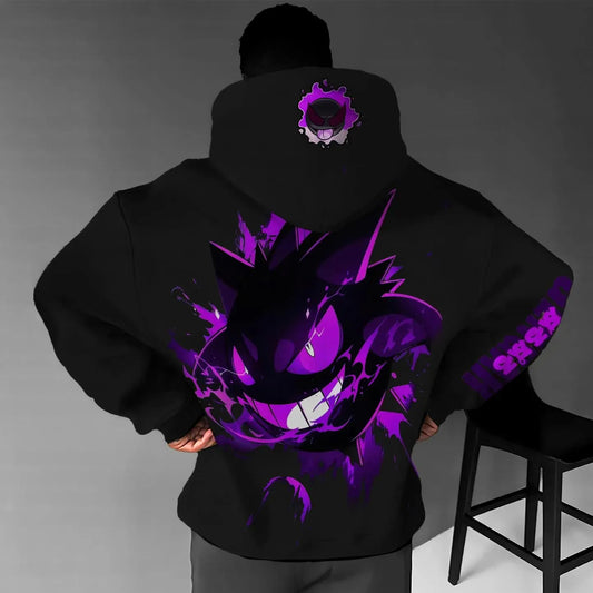 Pokémon Unisex Anime Gengar Hoodie-Anime x kingdom