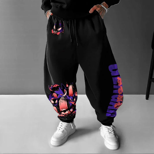 Pokémon Unisex Anime  Gengar Pants-Anime x kingdom