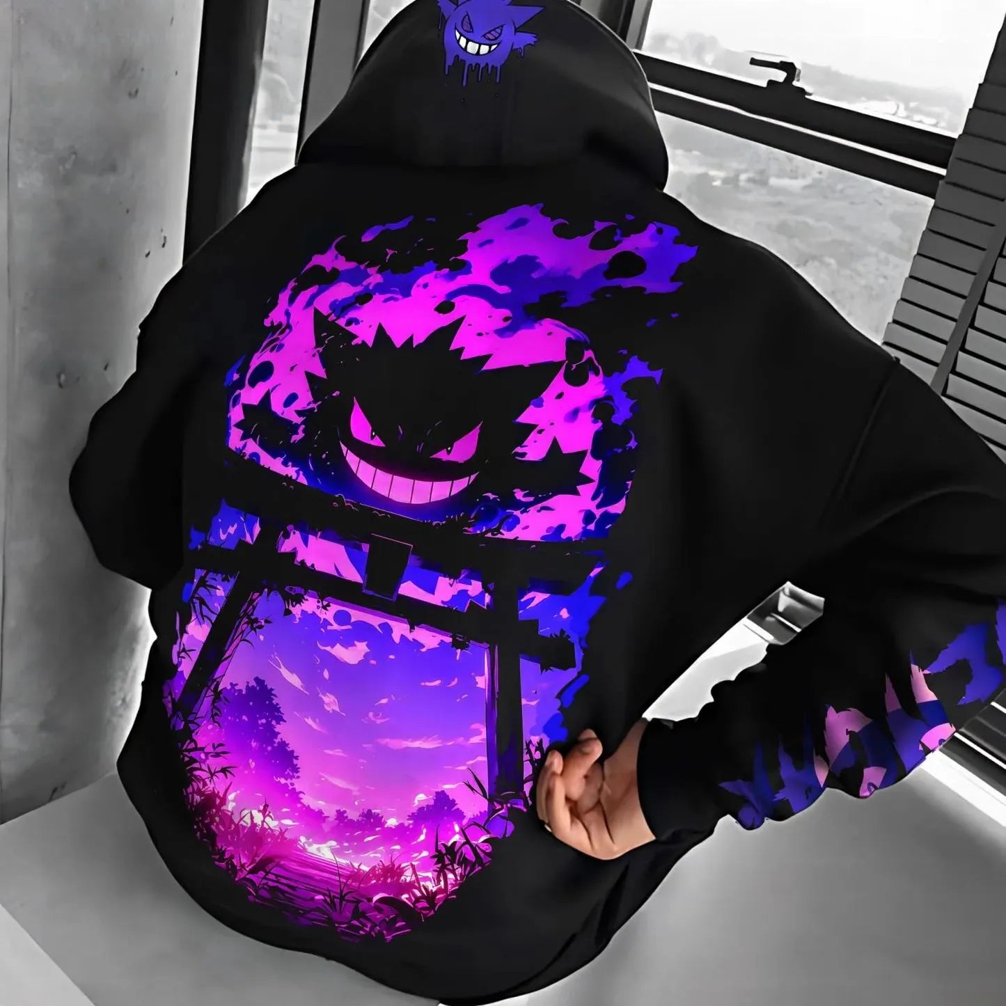 Pokémon Unisex Anime Gengar Hoodie-Anime x kingdom