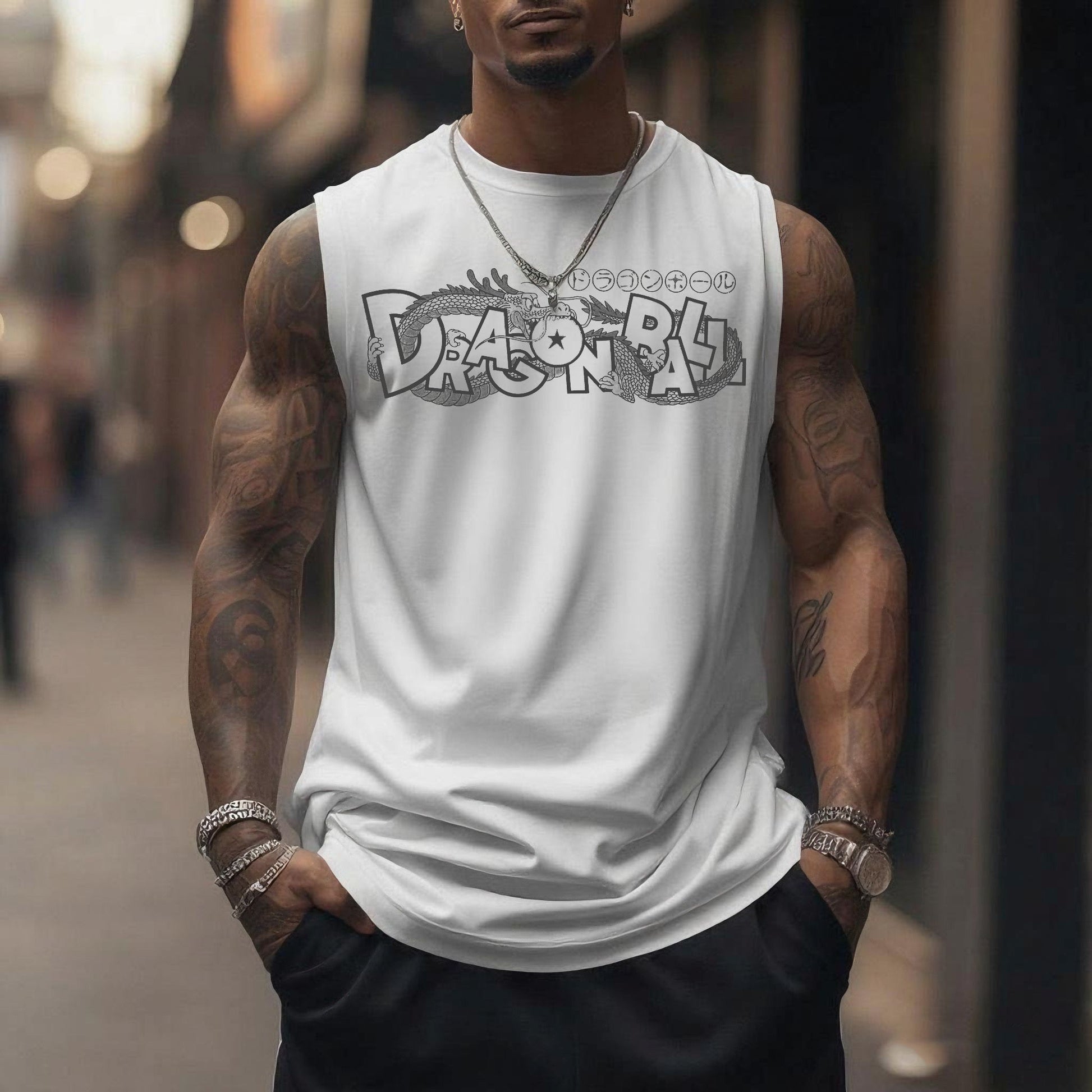 Unisex Anime Sleeveless Tank Top-comicclothing