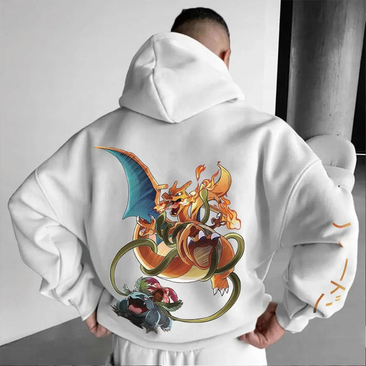 Pokémon Unisex Anime Charizard Hoodie-Anime x kingdom