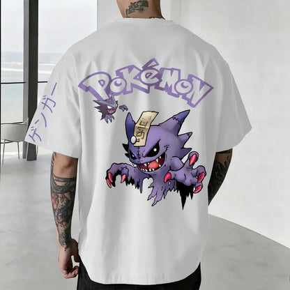Pokémon Unisex Anime Gengar T-shirt-Anime x kingdom