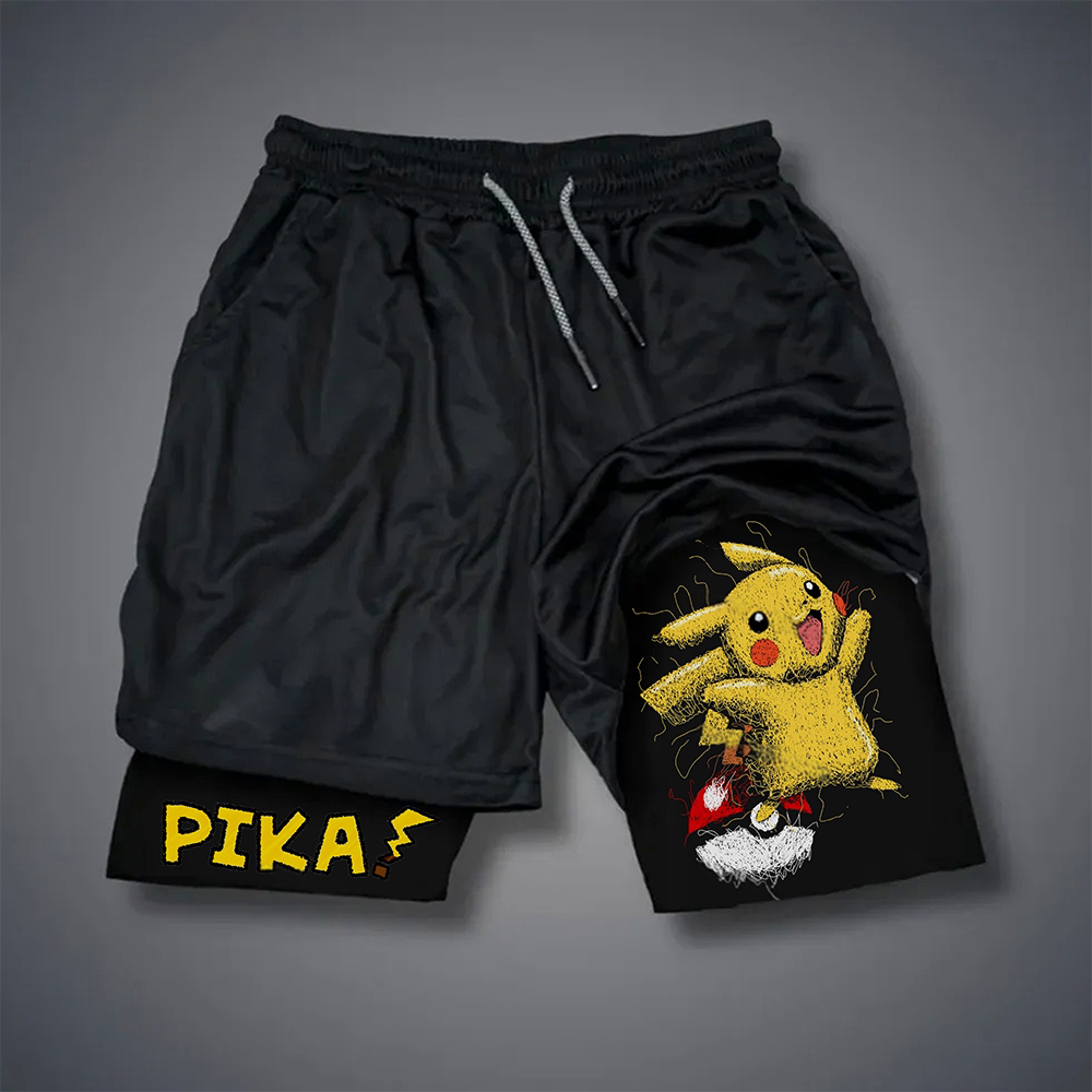 Unisex   Casual Anime Streetwear Shorts-comicclothing